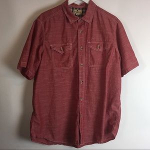 Woolrich Men's Short Sleeve  Botton Up Shirt XL